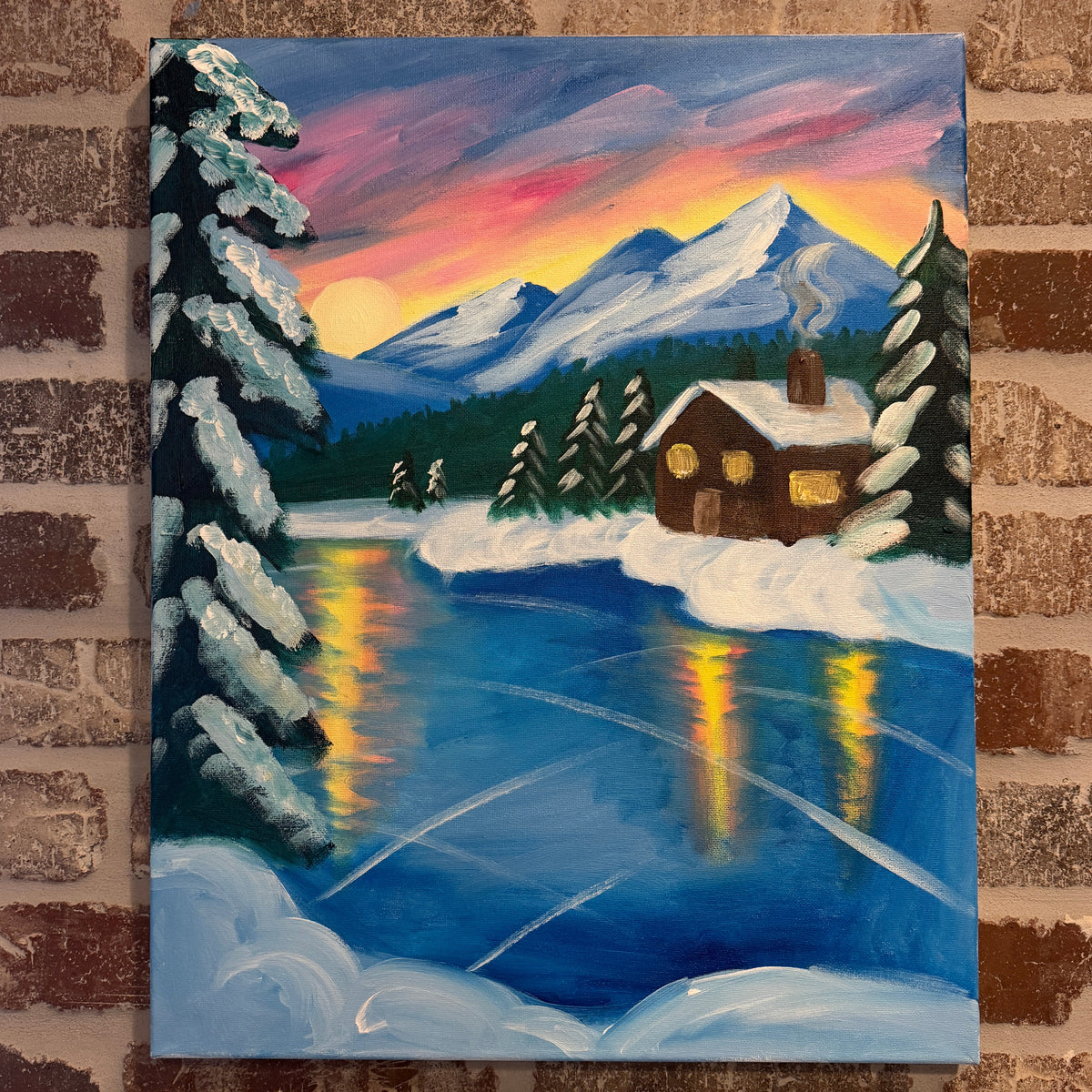 Winter Lake Canvas Class - Saturday, November 14th 2:30-4:30PM