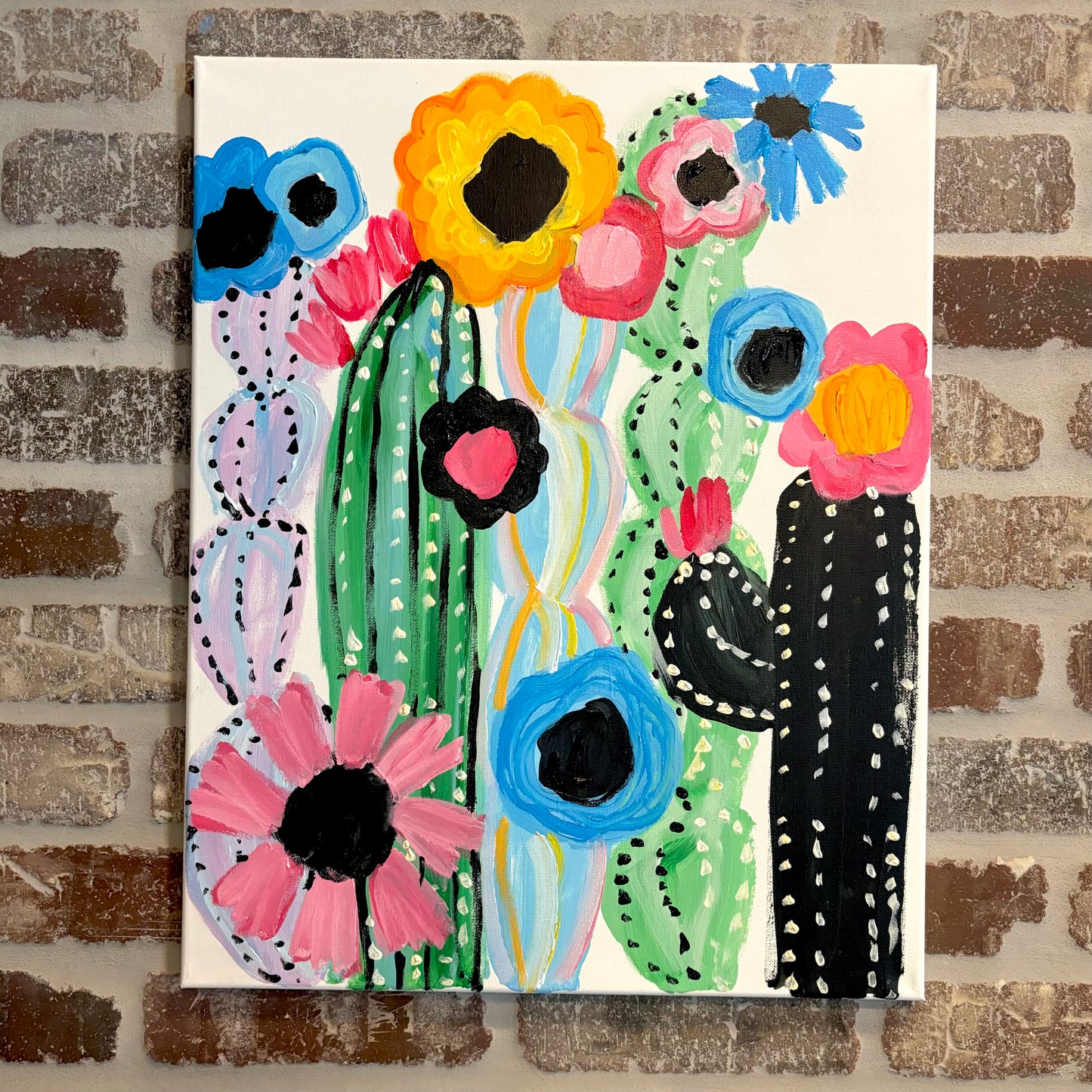 Trendy Cactus Canvas Class - Friday, September 12th - 6:30-8:30PM