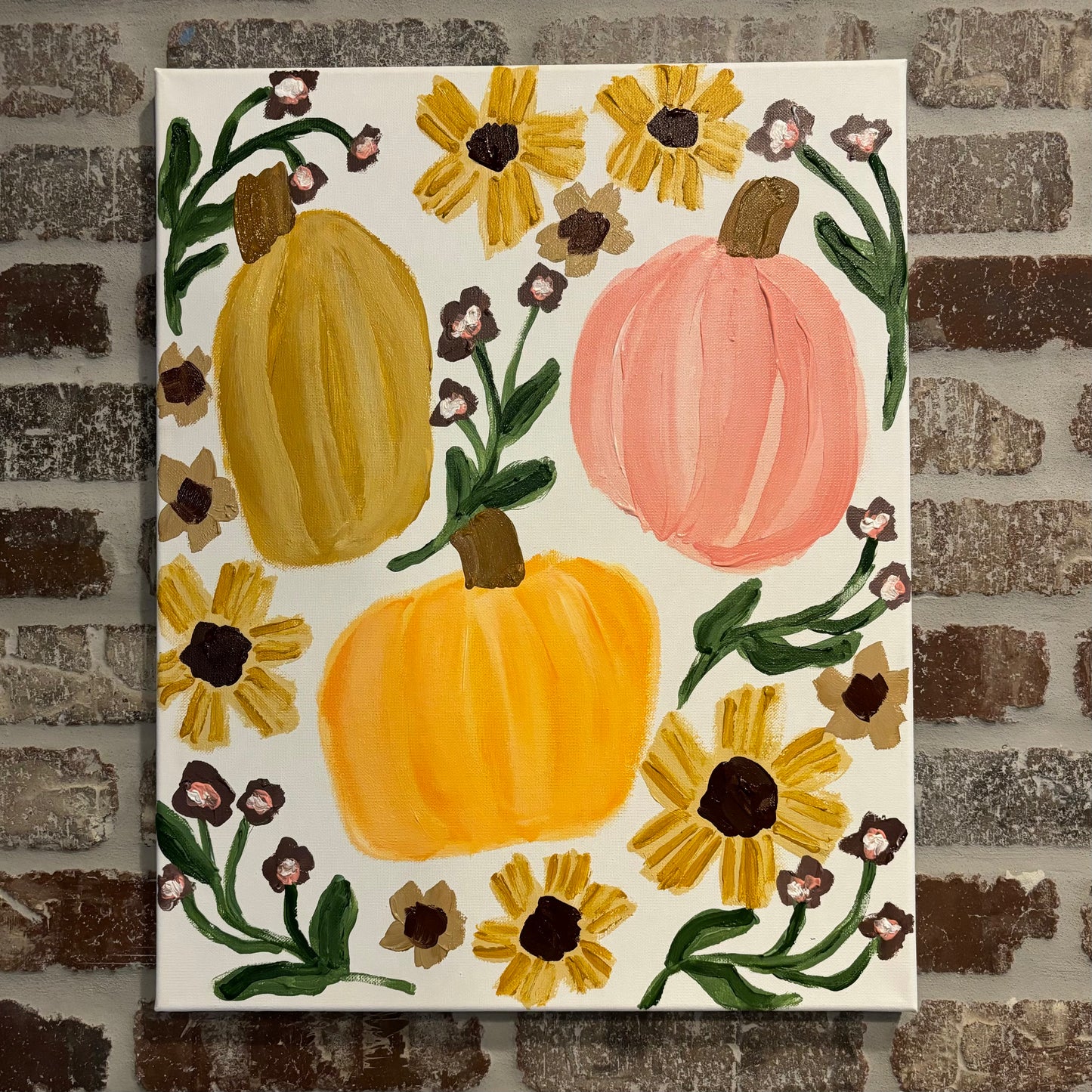 Fall Pumpkins Canvas Class - Saturday, September 20th - 3:30-5:30PM