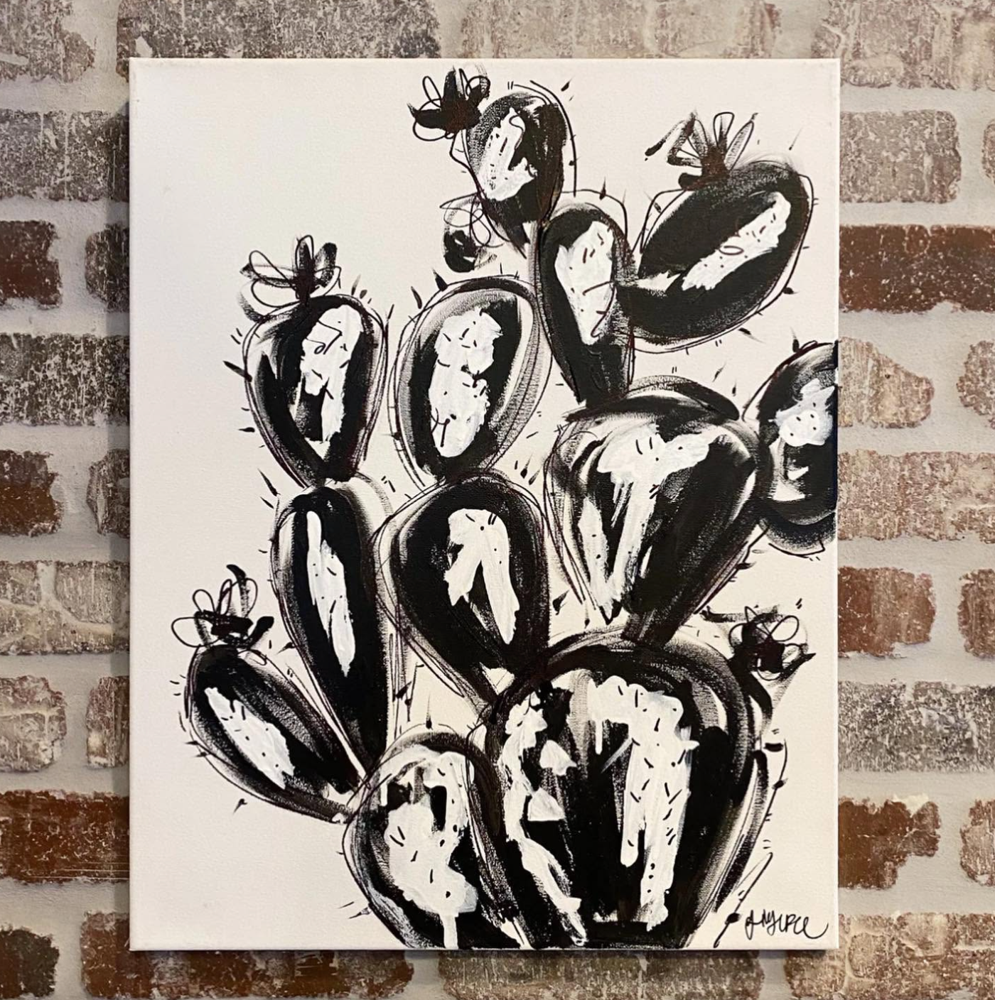 Black and White Canvas Class - Friday, July 24th - 6:30-8:30PM