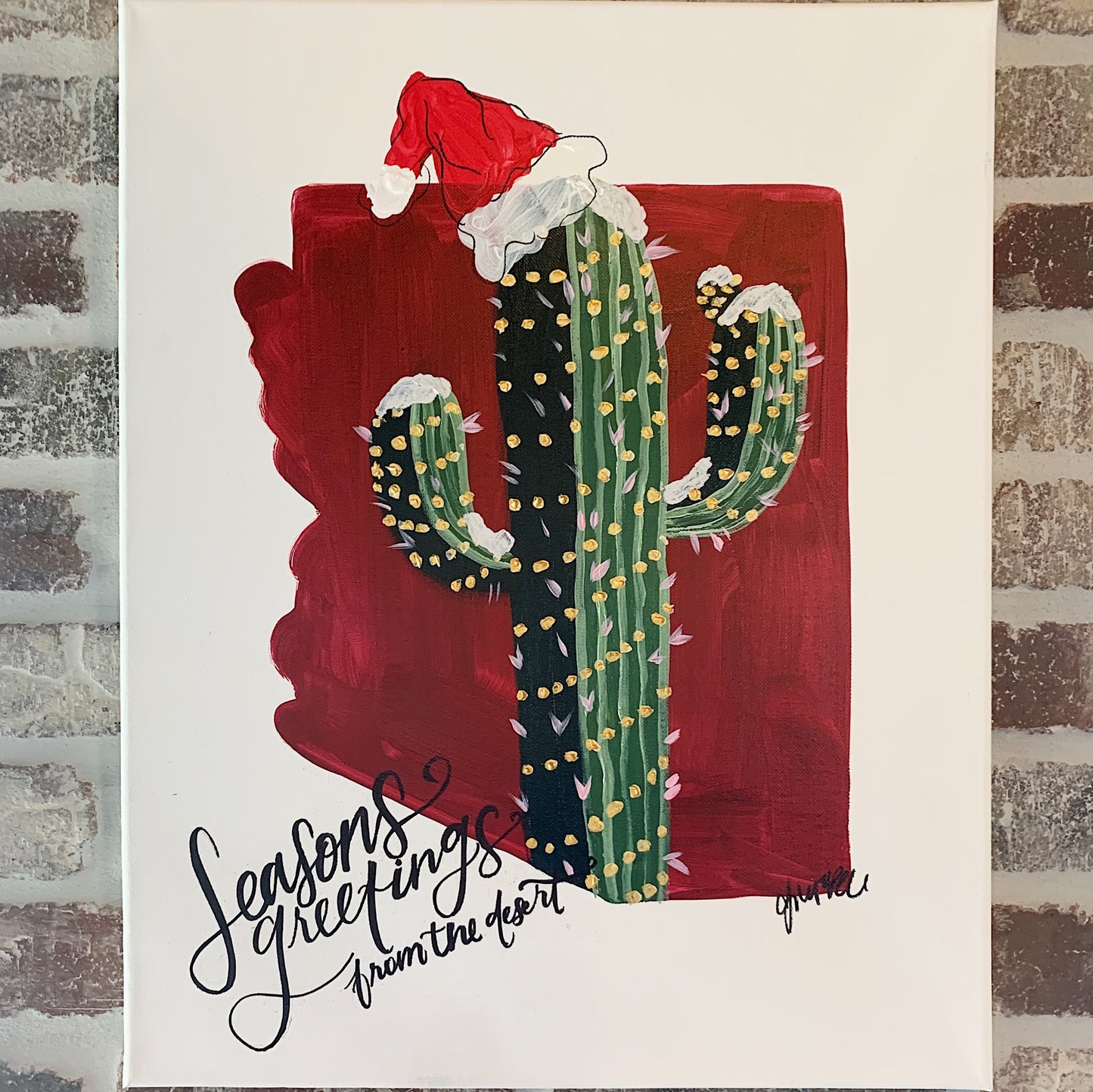 AZ Christmas Canvas Class - Sunday, November 24th- 11AM-1PM