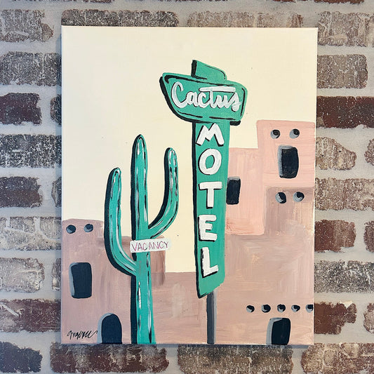 Cactus Motel Canvas Class - Friday, May 24th - 6:30-8:30PM