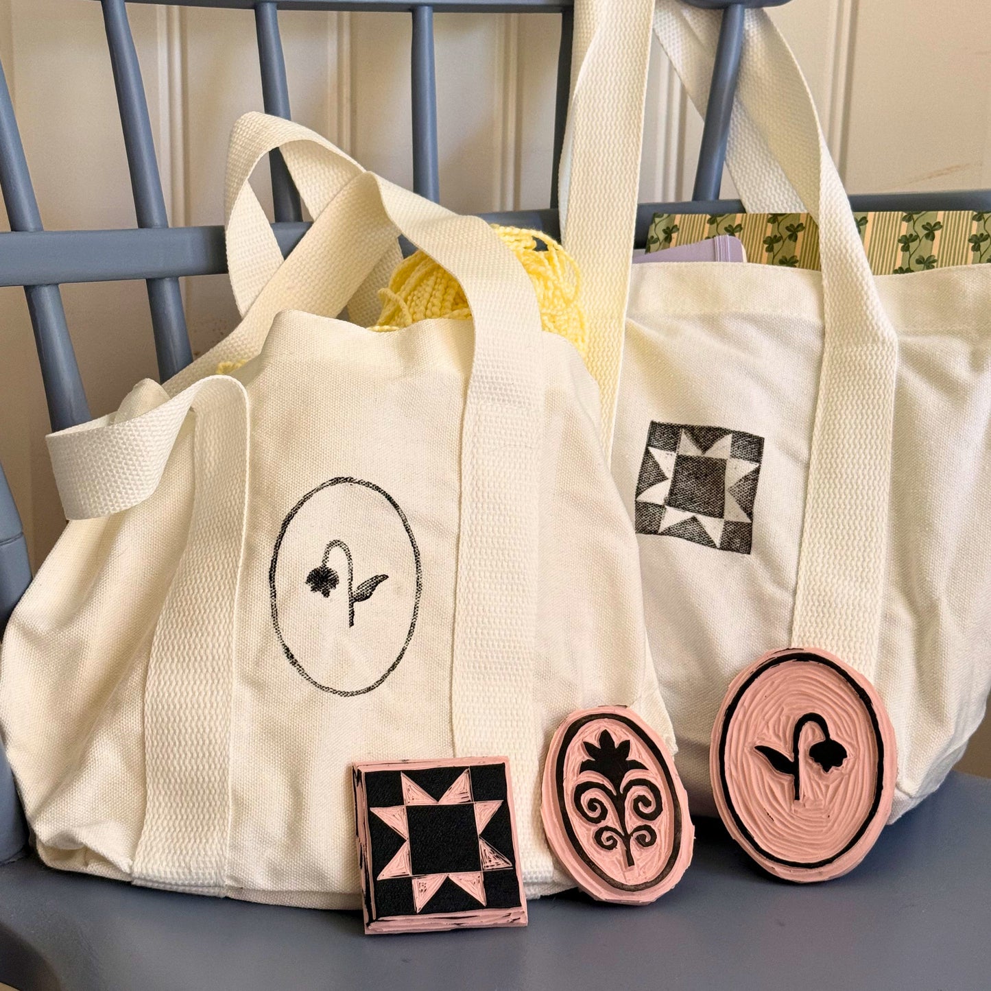 Stamp Making +Mini Tote Class -  Friday, July 17th 6:30- 8:30PM