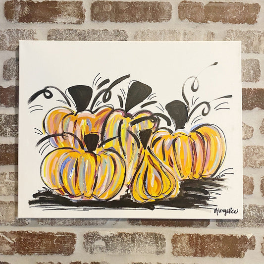 Abstract Pumpkins Canvas Class - Friday, September 19th - 6:30-8:30PM