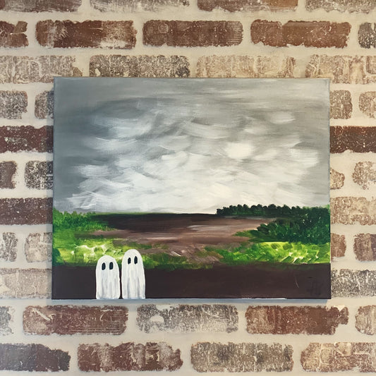 Spooky Ghost Canvas Class - Saturday, September 27th - 3:30-5:30PM