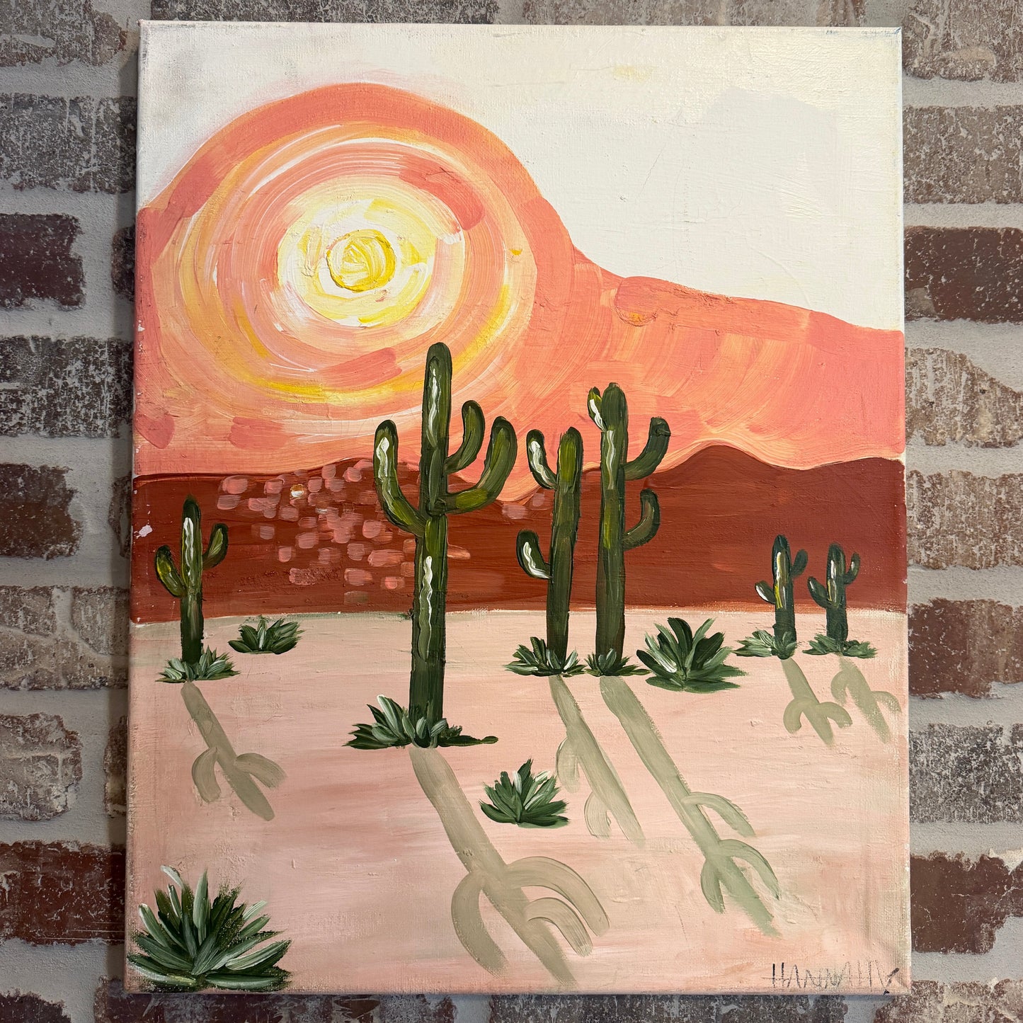 Desert Landscape Canvas Class - Saturday, August 1st - 2:30-4:40PM