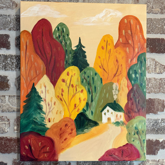 Autumn House Canvas Class - Friday, October 9th 6:30-8:30 PM