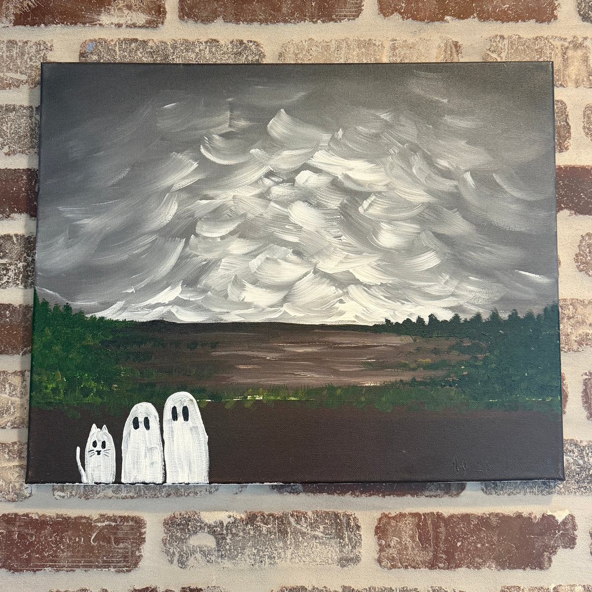 Spooky Ghost Canvas Class - Friday, October 23rd 6:30-8:30 PM