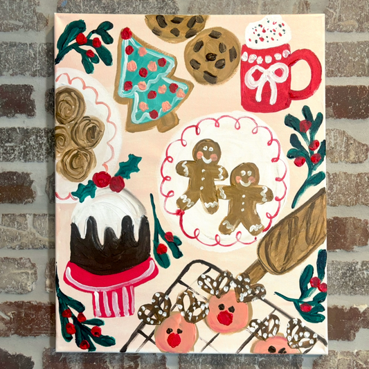 Holiday Sweets Canvas Class - Friday, November 21st - 6:30-8:30PM