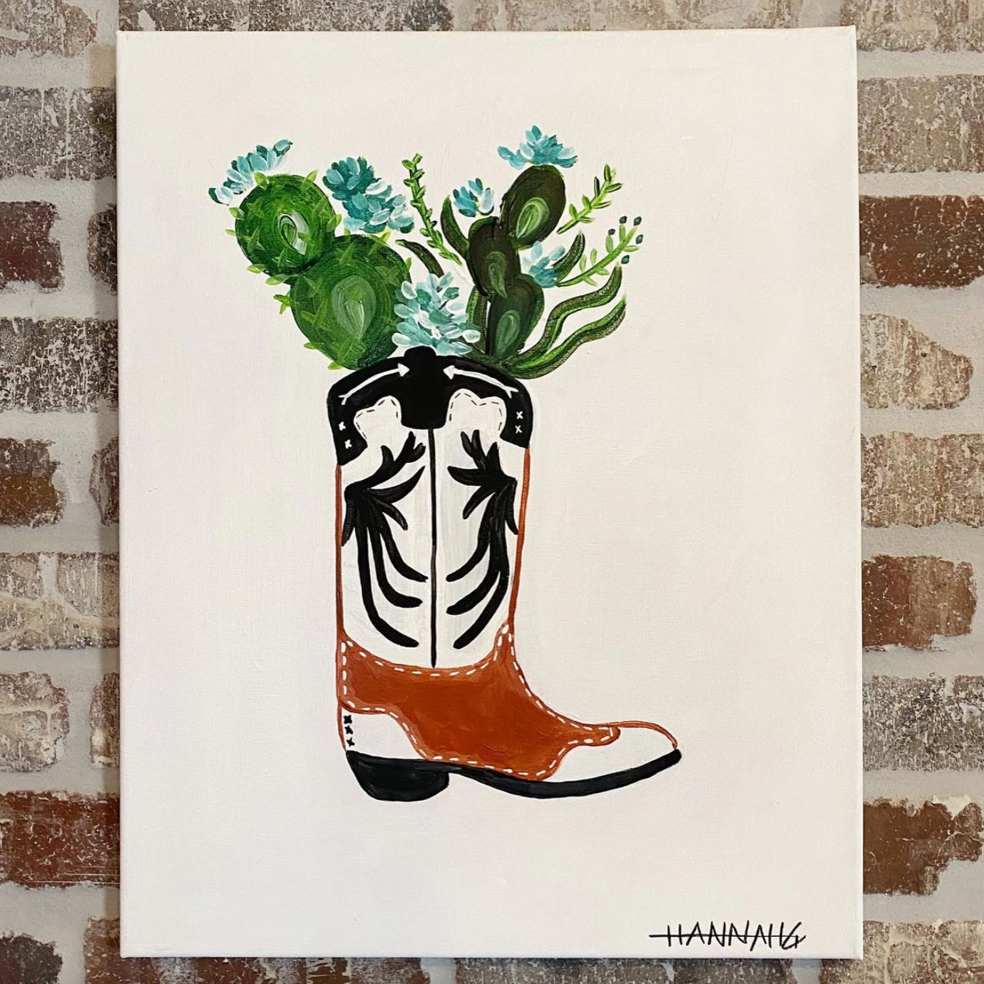 Desert Boot Canvas Class - Friday, July 31st -6:30-8:30 PM